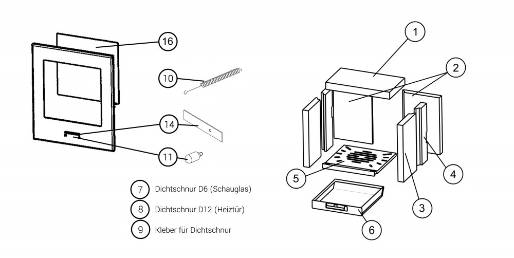 Typ 10860-10867 | Kaminöfen | Ersatzteile | Wamsler GmbH